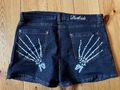 Darkside Hotpants Jeans Skelett Po Hände Gr. M Hose Hot Pants 