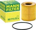 MANN FILTER HU 711/51 X ÖLFILTER  - FÜR CITROEN, FIAT, FORD, OPEL, PEUGEOT