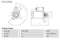 BOSCH 0 986 021 610 Starter für AUDI SEAT