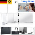 360° Spiegel Barber mit verstellbaren Höhenhaltern 3 Way Trifold Make-up Mirror