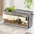 Mini-Aquarium, selbstzirkulierendes Aquarium mit Ladepumpe, ökologisches Aquari