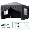 Pop-up Pavillon 3x3m Wasserdicht Faltpavillon Partyzelt Gartenzelt UV Schutz DHL