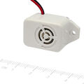 Mini Buzzer Summer 6..12V, 80 dB Dauerton Signalgeber Piepser Alarm Schnarre Wei