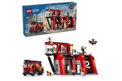 LEGO® CITY 60414 FEUERWEHRSTATION MIT DREHLEITERFAHRZEUG NEU OVP