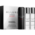 Chanel Allure Homme Sport Eau de Toilette 3x 20ml Travel Spray 2x Refill 60ml