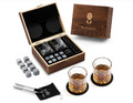 Whisky Steine Set Eiswürfel Wiederverwendbar 8 Granit 2 Whiskygläse Geschenkset