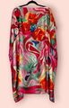 Seide Kimono Kleid Kaftan Bademode Strandtunika Einheitsgröße 2XL 3XL 44 46 48