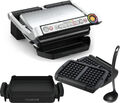 Tefal OptiGrill+ Kontaktgrill GC712 + Waffelplatten/Kelle Snacking-Backingschale