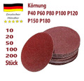 Schleifscheiben Schleifpapier Klett  Ø 125 mm Körnung 40 60 80 100 120 150 180 