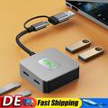 USB 3.2 Hub 4 in 1 USB C Hub USB Type C Multiport Adapter Multi USB Splitter Hub