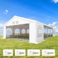 Pavillon 3x4 - 6x12 m Partyzelt Festzelt Gartenzelt Unterstand PE PROFESSIONAL