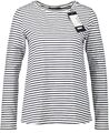 NEU! WEEKEND MAX MARA Damen Langarmshirt weiß blau gestreift Gr. S