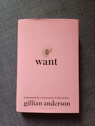 Gillian Anderson "Want" Buch englisch Nagelneu Akte X X-Files