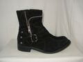 REGARD Bottines Femme daim noir P.39