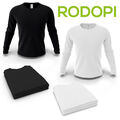 Longsleeve Langarmshirt T-Shirt Langarm Unisex Baumwolle Damen und Herren S-3XL