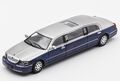 LINCOLN Town Car - Stretch Limousine  - silver / blue - GCD 1:64