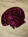 Roter Plüschstoff / Samtoptik elastisch  Farbe bordeaux     54 cm x 105 cm