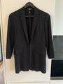 S Oliver Black Label leichter Viskose Sommer Blazer Jacke schwarz