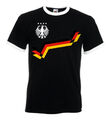 Youth Designz Deutschland Herren T-Shirt Retro Fußball Fan Trikot Logo WM EM