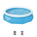 Bestway Fast Set Pool mit Filterpumpe Schwimmbad Swimmingpool 305 x 76 cm 57270