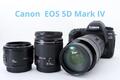 Canon EOS 5d Mark IV Standard & Telefoto & Einzel Fokus Objektiv Set Gut Produkt