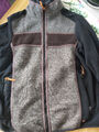 CMP Damenjacke Fleece braun-schwarz outdoor Gr. D44 /XL gebr.w.Neu