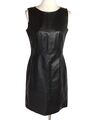 Hugo Boss Damen Lederkleid Gr. 38 Schwarz Ärmellos