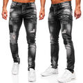 Hose Jeans Denim Freizeithose Classic Casual Motiv Clubwear Herren BOLF Party