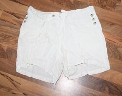 Damen Leinen Columbia Shorts kurze Hose weiss gr. S