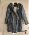 Schmuddelwedda Mantel Winterjacke Damen Jacke Parka Gr. L Regenfest Warm Blau