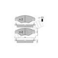 1x ORIGINAL® Metelli 22-0254-1 Bremsbelagsatz, Scheibenbremse Vorne, exkl.