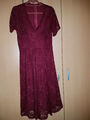 stretch Spitzen-Kleid Weinrot gr. 2 XL/ 44