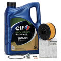 5L elf 5W30 Motoröl ORIGINAL Renault Ölfilter für CLIO MEGANE TWINGO 0.9/1.2 TCe