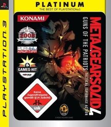 PS3 Metal Gear Solid 4 Guns of the Patriots [Platinum] DE/EN mit OVP Top Zustand