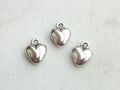 5x Anhänger *Herz 12x10mm Charms Liebe Love Herzen Schmuck Perlen Deko Basteln