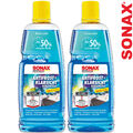 2x SONAX AntiFrost+ KlarSicht Scheibenfrostschutz Konzentrat Reiniger Citrus 1L