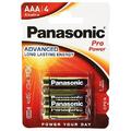 Panasonic Batterie Alkali Pro Power LR03PPG Micro AAA, 4er