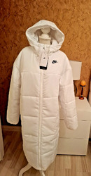 Nike Thermafit Nike Mantel Jacke Winter Weiß Overzise Gr S