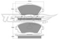 TOMEX Brakes Bremsbelagsatz Scheibenbremse TX 12-19 für OPEL CORSA X01 COMBO X03