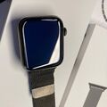 Apple Watch Series 6 Edelstahl GPS+Cellular 44mm Graphite Milanese Loop -Top OVP