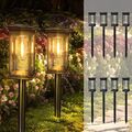 2/4 LED Solar Laterne Gartenleuchte Gartenlampe Solarleuchte Solarlampe Terrasse