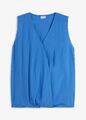 Neu Blusentop Gr. 40 Blau Damen-Bluse Top Shirt Tunika