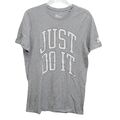 T Shirt  Nike Just do it  Damen Größe M Vintage Grau Basic Print sport