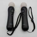 2x Original Sony PlayStation Move Motion Controller Schwarz PS3 PS4