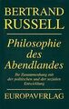 Philosophie des Abendlandes: Ihr Zusammenhang mit der po... | Buch | Zustand gut