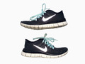 NIKE FREE RUN 5.0 Laufschuhe Sneaker Gr. 40,5 (39) Schwarz Mesh leicht SELTEN!