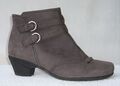 Gabor Stiefelette Gr. 40 - 6 1/2 - Leder Lederstiefelette *grau* Absatz: 4 cm