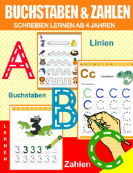 Buchstaben Und Zahlen Schreiben Lernen  Vorschulheft Vorschulhefte Lernen Ab 4