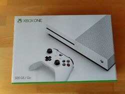 Microsoft Xbox One S / Spielekonsole /Weiss /Original Controller /SSD Umbau