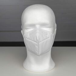 FFP 2 weiß / schwarz Medizinische Maske Mundschutz Wiederverwendbar